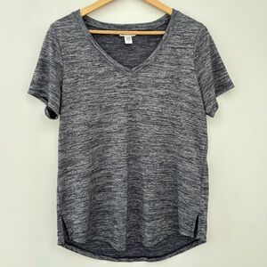 Athleta V-Neck Top, Heather Grey - Large